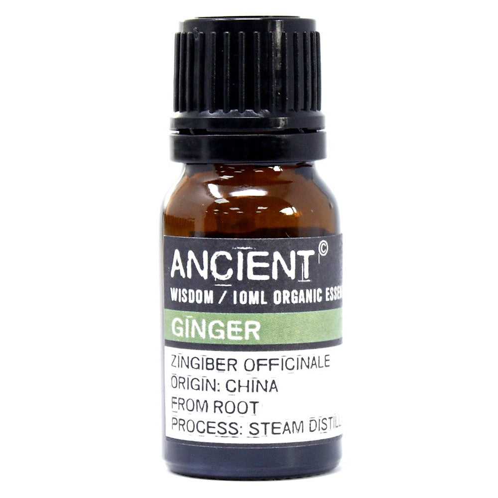 112149-8 Ekologiska Eteriska Oljor för Aromaterapi 10 ml - Ancient Wisdom Ginger